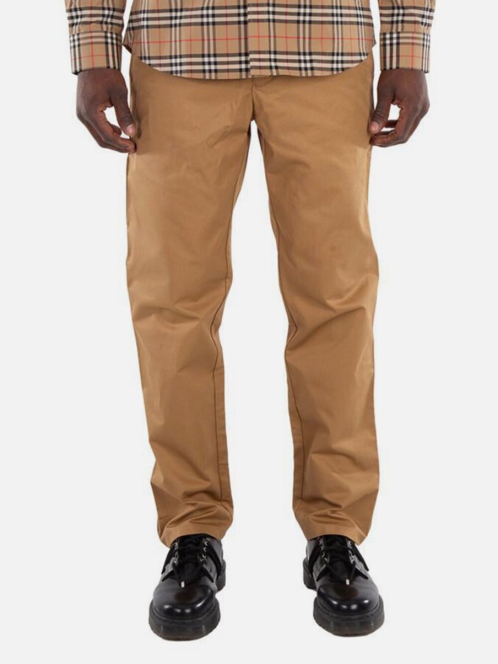 Burberry Men's Brown Denton Cotton Casual Chino Cargo Pants Size 50